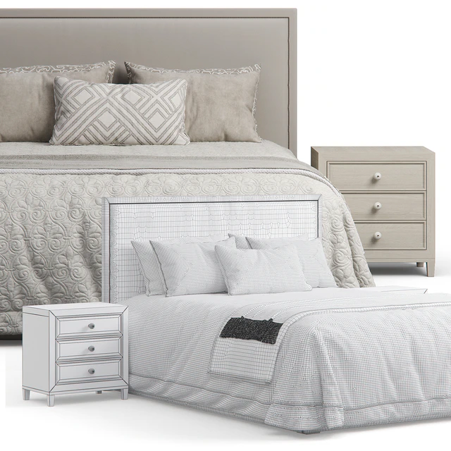 Bassett Furniture Manhattan Rectangular Headboard Bed — Скачать