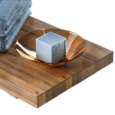 Bathroom towels on a shelf — Ver 3