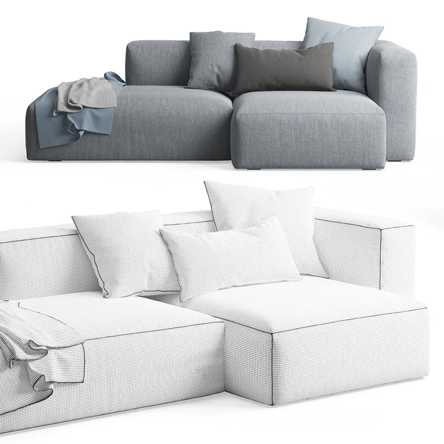 Mags Soft Corner Lounge Sofa by HAY — Descargar