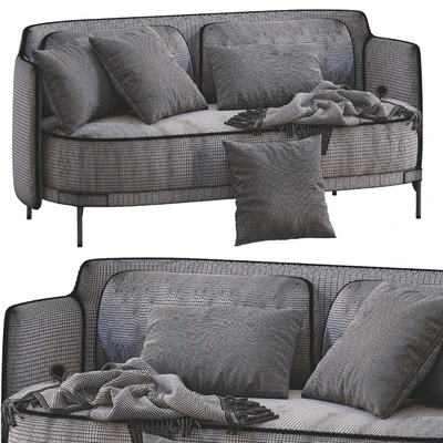 Minotti Tape Leather Sofa — Ver 3