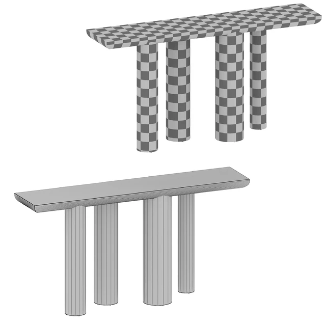 Консоль Bomen Black Oak Console Table (Crate and Barrel) — Скачать