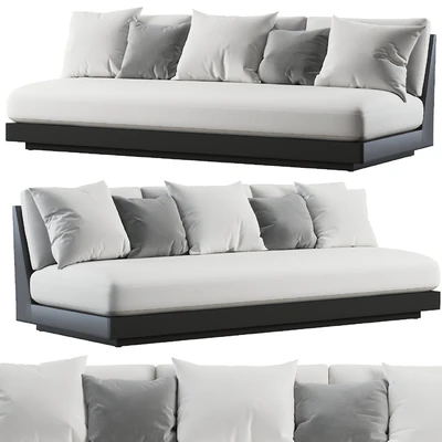 RH | Maya Aluminum Sofa Collection - Slate — Вид 1