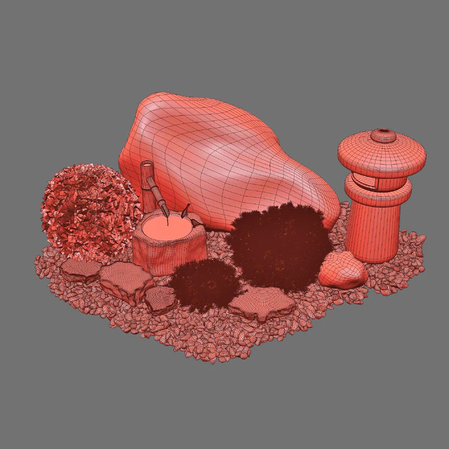 Сад камней. Цукубай / Rock garden. Tsukubai — Скачать