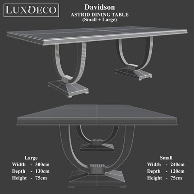 Davidson Astrid Dining Table (Small + Large) — Ver 2