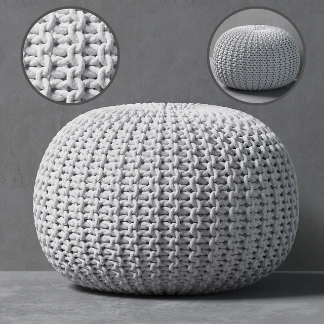 Knitted pouf — Descargar