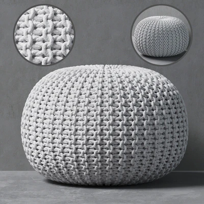 Knitted pouf — Ver 1