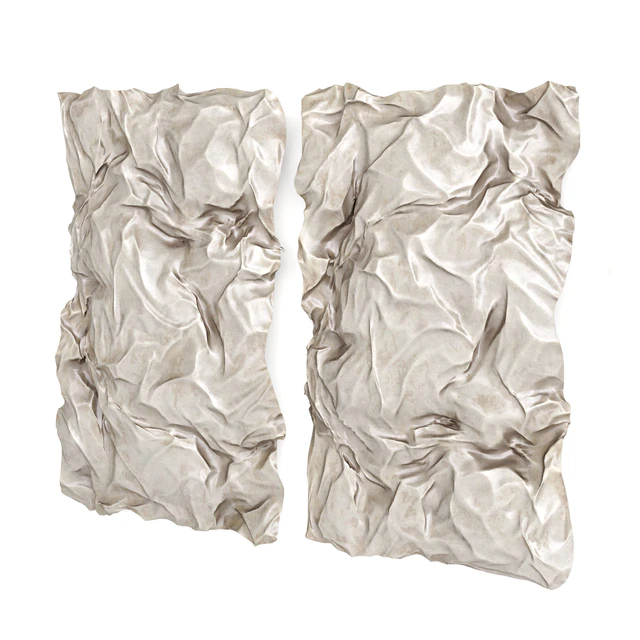 Wrinkled metal wall art — Descargar