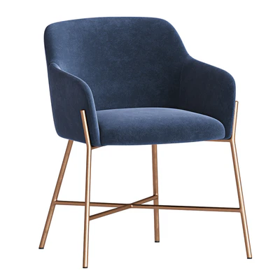 Ana Velvet Arm Dining Chair — Ver 3