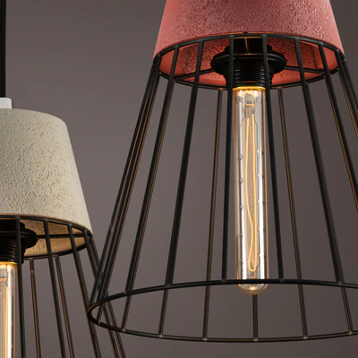 Подвесной светильник Cement Droplight Pendant Light cone — Вид 3