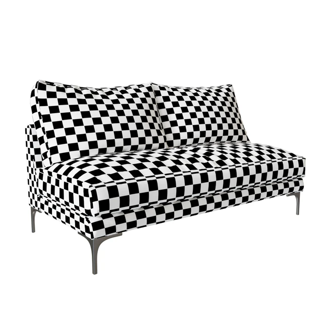 JAKE UPHOLSTERED ARMLESS LOVESEAT - POTTERY BARN — Descargar