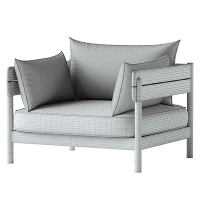 Tanso Outdoor Lounge Chair — View 3