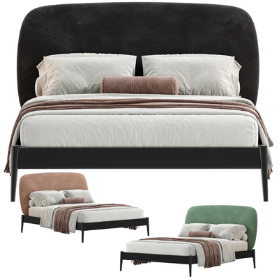 Bed Saomi 160 Velvet Olive — Ver 2