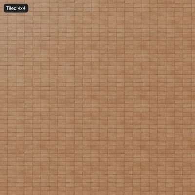 stacked aggregate concrete block wall texture orange — View 4