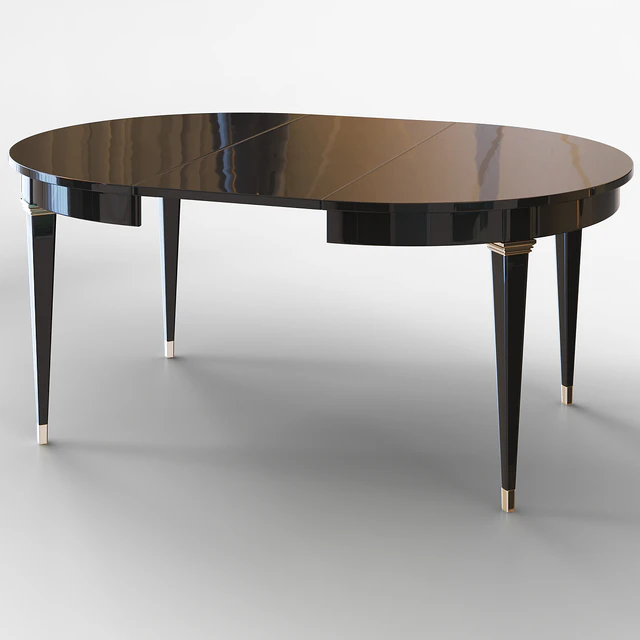 Round dining table in art deco style. — Descargar