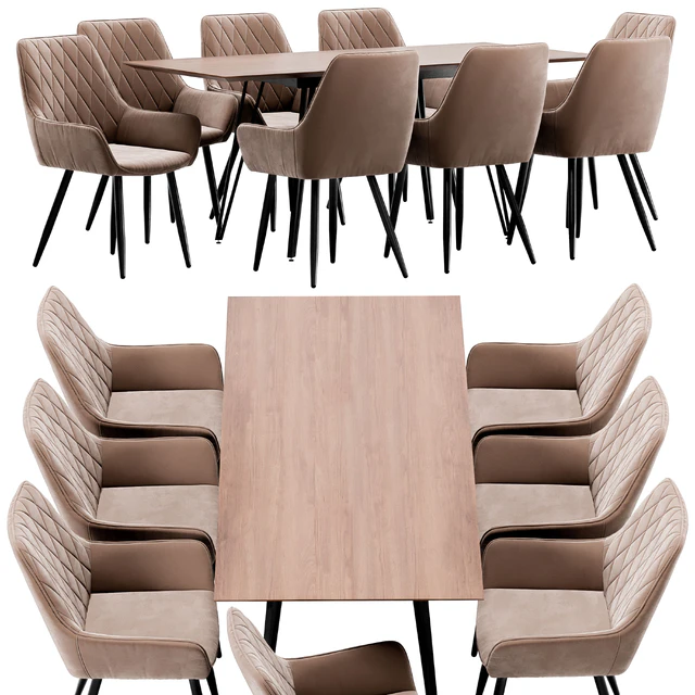 Pablo dining chair and Avanti table — Descargar