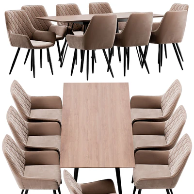 Pablo dining chair and Avanti table — Ver 2