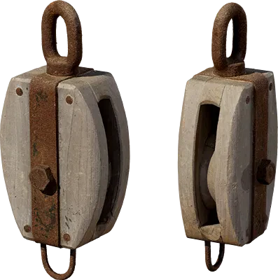 old rusty pulley 001 — Descargar