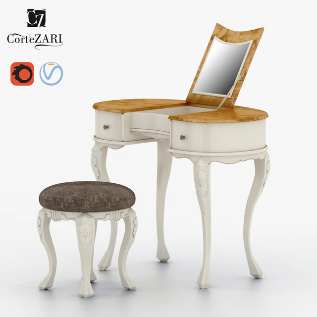 Cortezari Gemma toilette table and pouf — Descargar