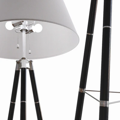 Ralph Lauren IRWIN FLOOR LAMP IN EBONY RL1720EB-L — Ver 2
