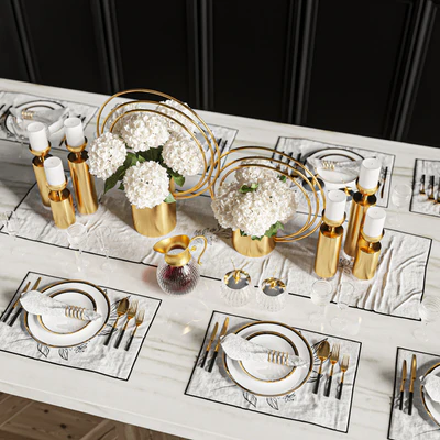 Dinner Table Set 01 — Ver 3