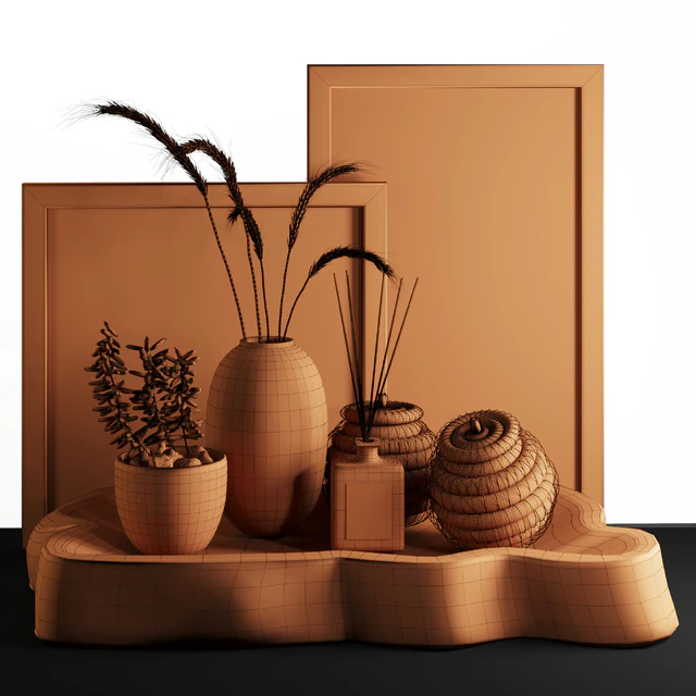 Natural Wood and Wheat decorative — Descargar
