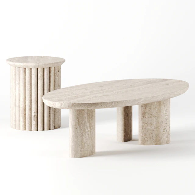 Coffee tables set by mcguire furniture — Descargar