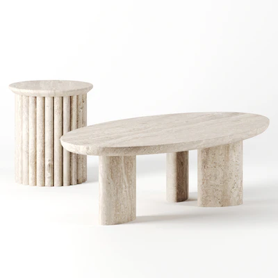 Coffee tables set by mcguire furniture — Ver 1