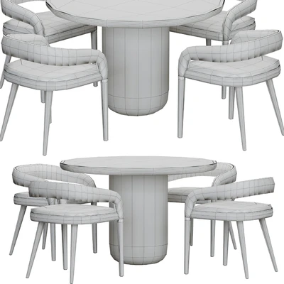 CB2 Lisette chair and Lola Dining table — View 3
