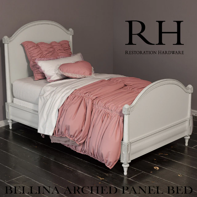 RH BELLINA ARCHED PANEL BED — Скачать