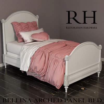 RH BELLINA ARCHED PANEL BED — Вид 1