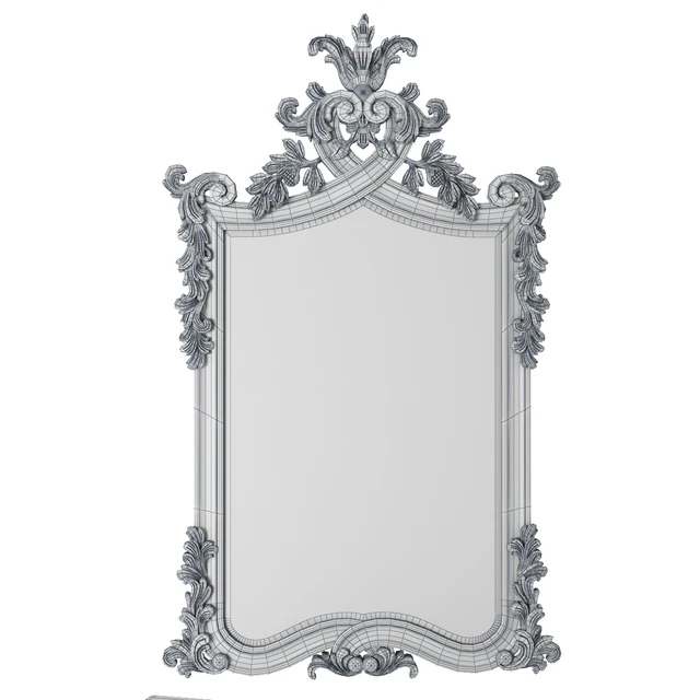French bedroom Provencal Heart Top White Mirror — Скачать