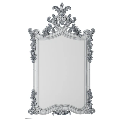 French bedroom Provencal Heart Top White Mirror — Вид 3