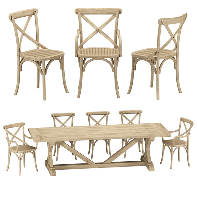 Restoration Hardware - Madeleine Chairs with Salvaged Table — Descargar