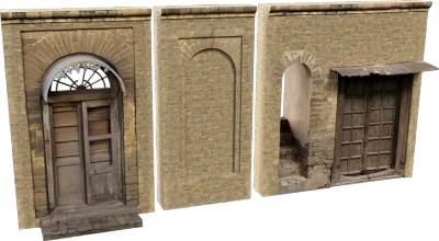 historic mughal building wall stone modular 001 — Скачать