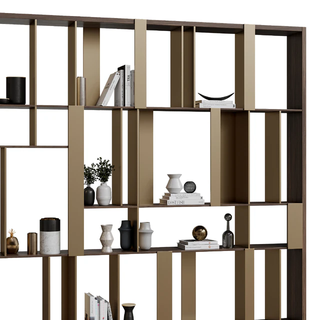 Стеллаж с декором 001 — Скачать