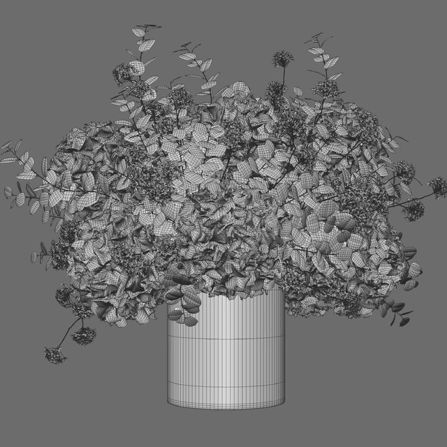 Flower Set 051 Green Hydrangea — Descargar