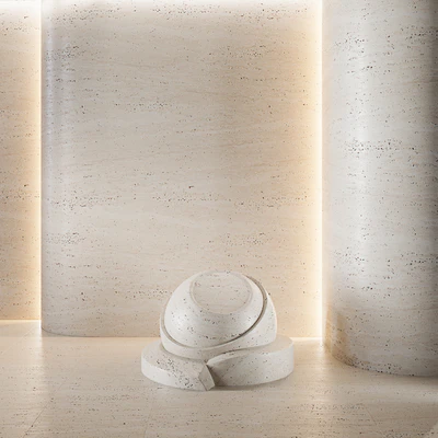 Travertine stone set (seamless) — Ver 2