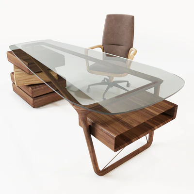 Ceccotti Collezioni: Desk Omaggio and ArmChair Vossia Mid — Ver 1