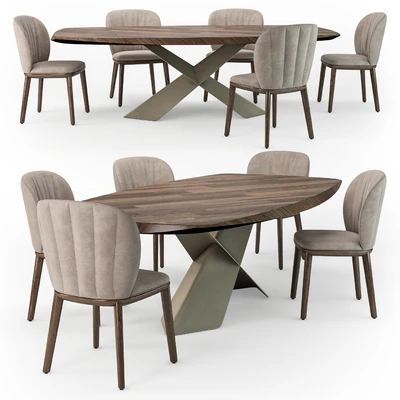 Cattelan Italia Tyron Wood Chrishell chair — Вид 1