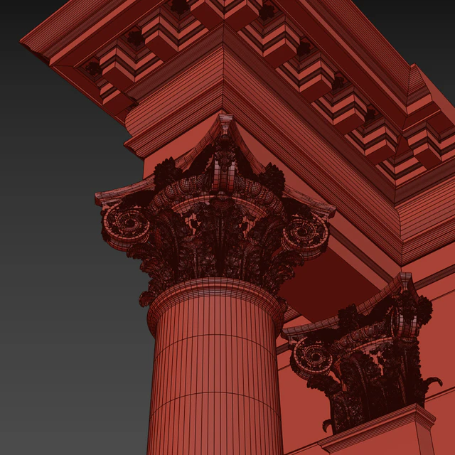 Composite Order Palladio Column — Descargar
