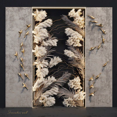 Decorative panel Birds Gold 3 — Вид 1
