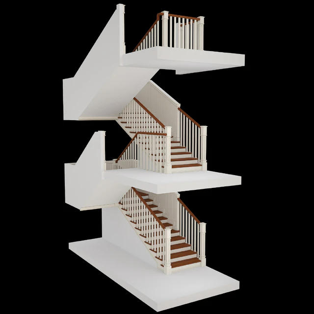 Stairs in colonial style — Descargar