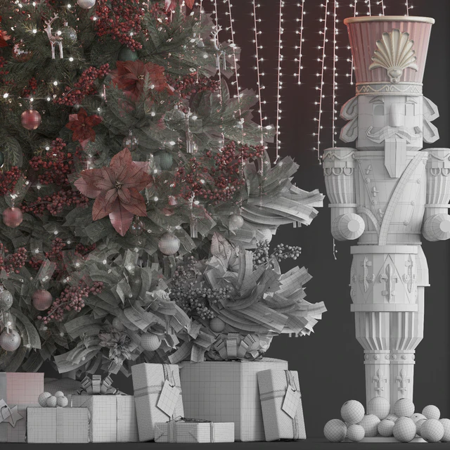 Christmas Tree 16. Vray — Скачать