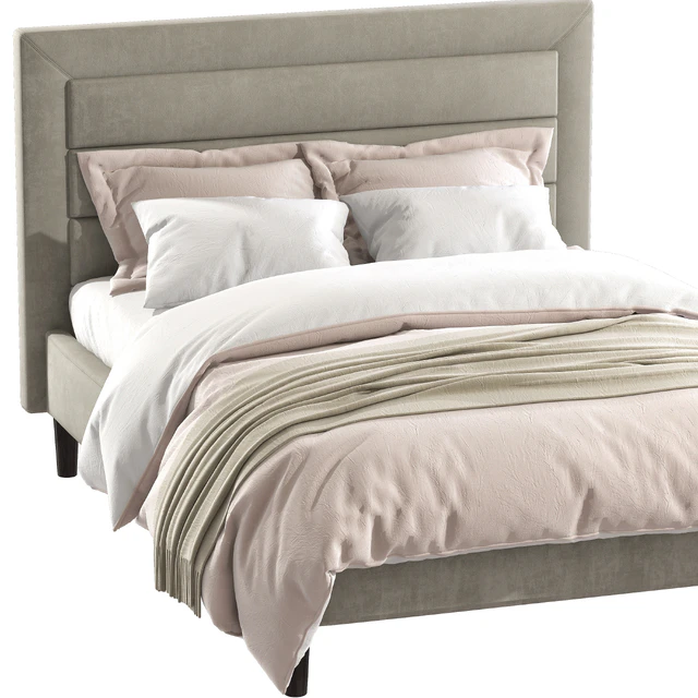 Mehta Tufted Upholstered Platform Bed — Descargar