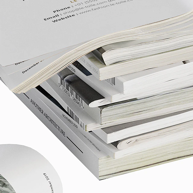 Opened magazines stack set — Descargar