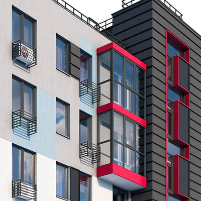 Modern residential building — Ver 4