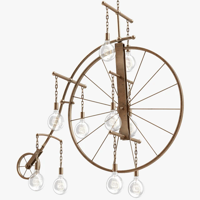 1stdibs Large Brass Bicycle Chandelier — Descargar