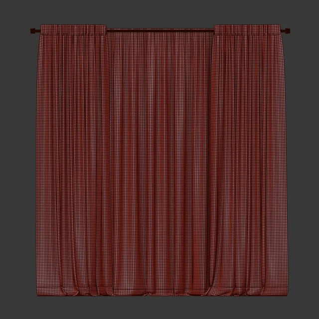 Curtains with tulle in two colors — Descargar