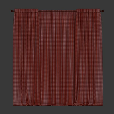 Curtains with tulle in two colors — Ver 3