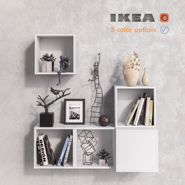 Modular furniture IKEA, accessories and decor set 7 — Descargar